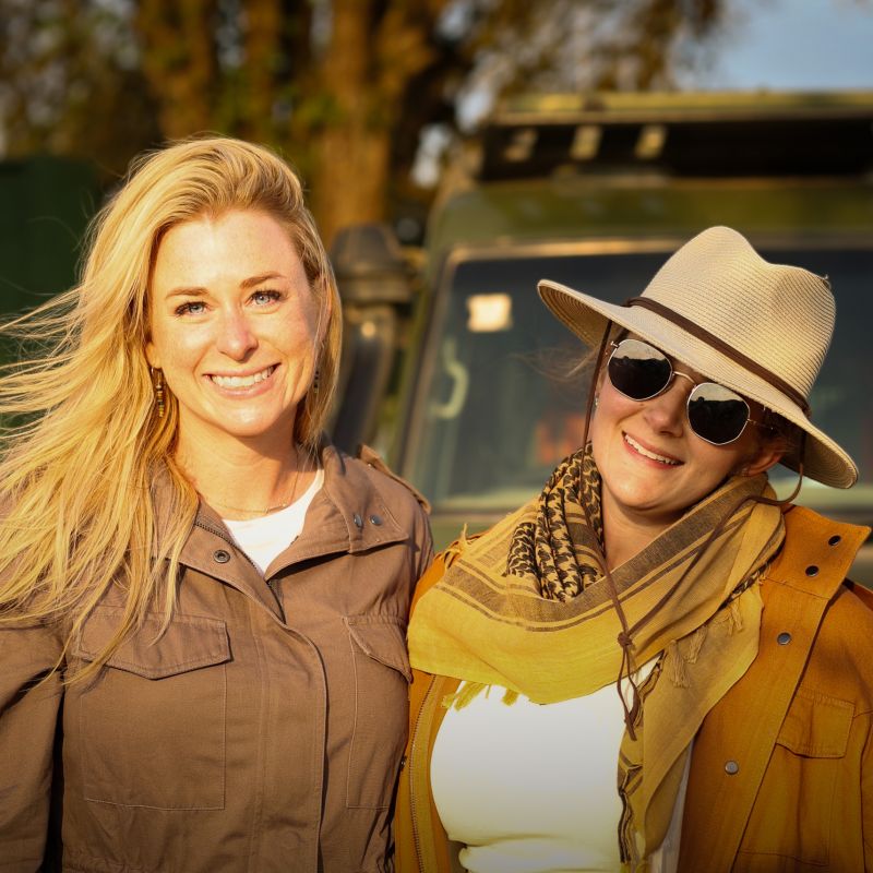 Smiling faces on Safari